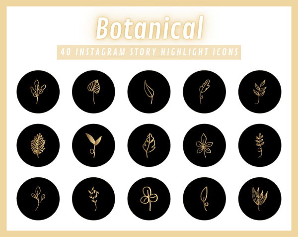 BOTANICAL Instagram Story Highlight Icons