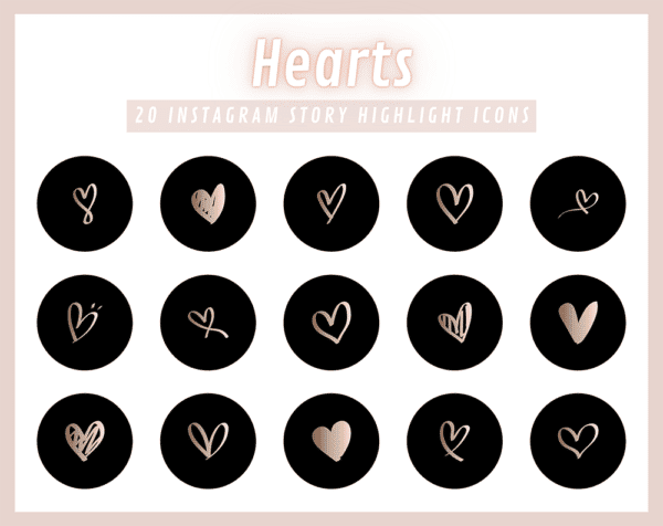 FREE HEARTS Instagram Story Highlight Icons