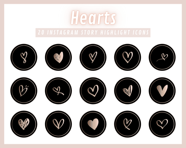 FREE HEARTS Instagram Story Highlight Icons