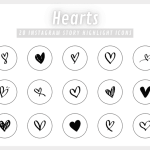 HEARTS Instagram Story Highlight Icons