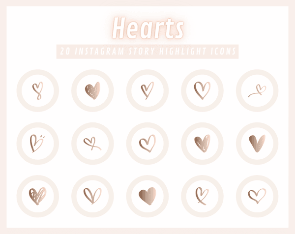 FREE HEARTS Instagram Story Highlight Icons