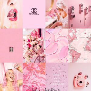 Light Pink Wall Collage Kit 3200×3600 Grid for collage
