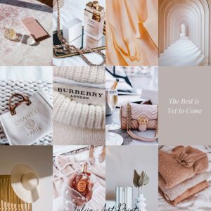 Light Boujee Wall Collage Kit 3200×3600 Grid for collage