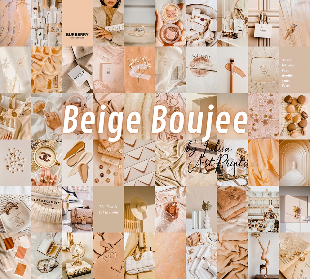 Beige Boujee Wall Collage Kit