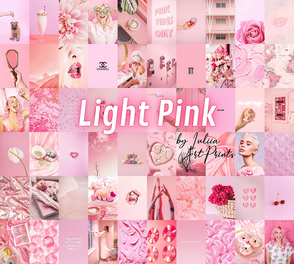 Light Pink Wall Collage Kit