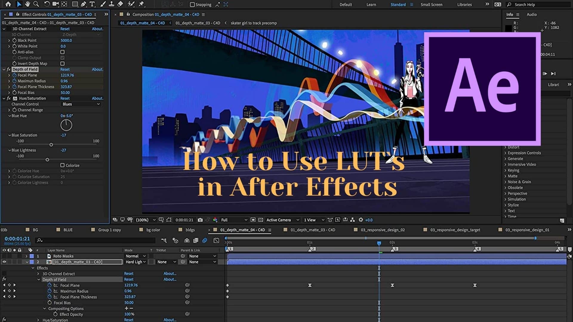How to Use LUT`s in After Effects