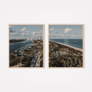 Set of 2 MIAMI BEACH Printable Wall Art