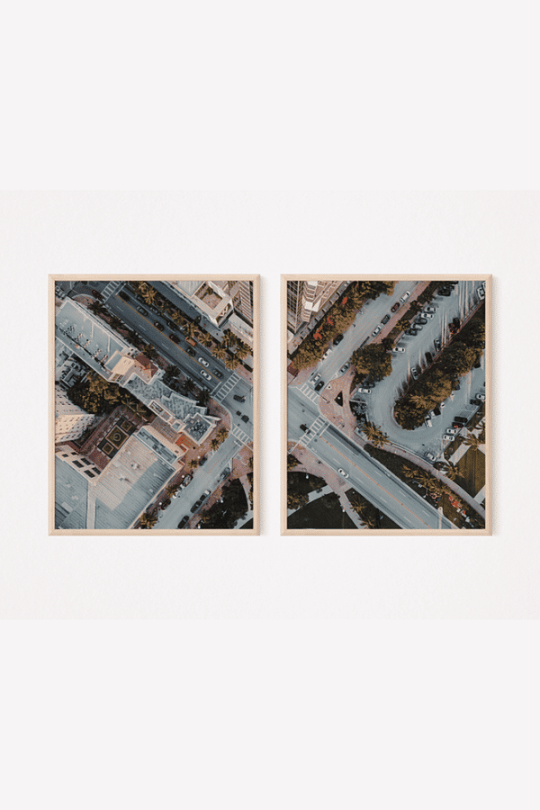 Set of 2 URBAN MIAMI Printable Wall Art