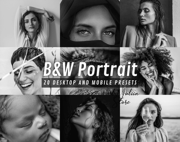 BLACK & WHITE PORTRAIT Lightroom Presets