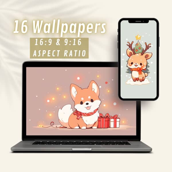 Cute Minimalistic Christmas WallPapers