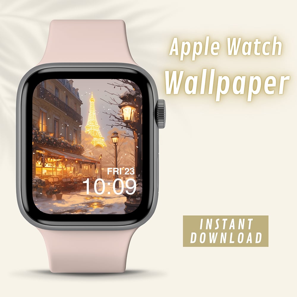 Charming Christmas City Apple Watch Wallpaper