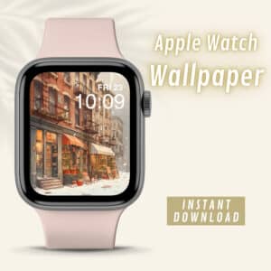 Christmas In the City Apple Watch Wallpaper IuliiaStore – 1