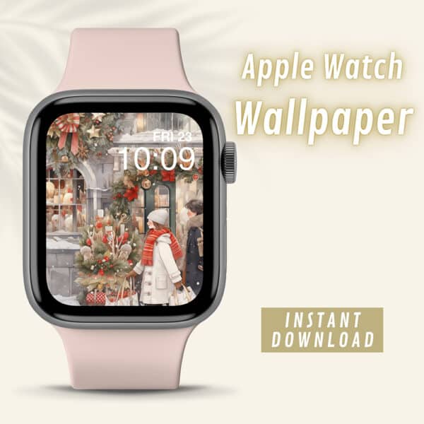 Christmas Shopping Apple Watch Wallpaper