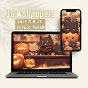 Halloween Cats WallPapers IuliiaStore – 1