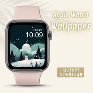 Night Snowman Watch Wallpaper IuliiaStore – 1