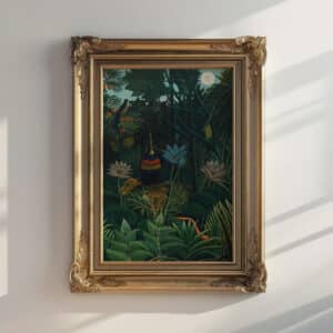 Henri Rousseau Art Famous The Dream Poster, Tropical Jungle Print for Forest Wall Art, Gallery Wall Decor