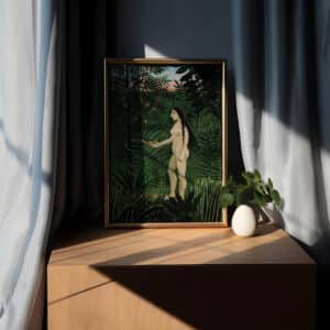 Henri Rousseau Poster, Eve Print, Famous Paintings Reproduction, Dark Green Wall Art, Classic Art Religious Gallery Print, Free Shipping - photo #4