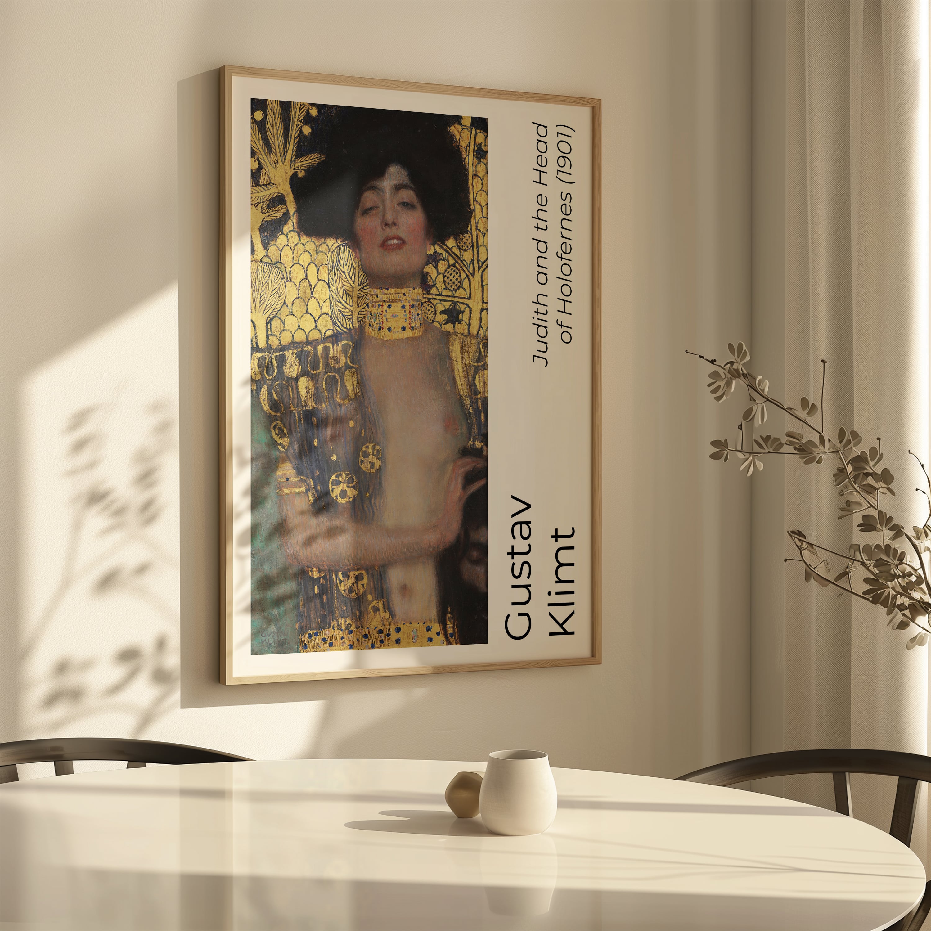 Classic Art Gustav Klimt Judith Poster, Famous Reproduction for Elegant Gallery Wall, Timeless Gift for Art Lovers