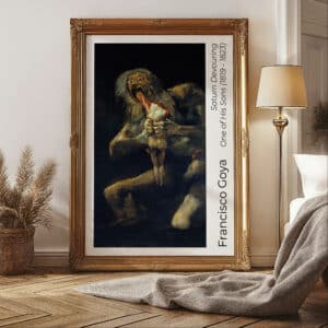 Famous Art by Francisco de Goya, Saturn Devouring Fine Art Print, Large Wall Decor for Gallery Wall, Romanticism Exhibition Poster, Free Shipping - photo #1