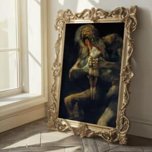 Gallery Poster of Saturn Devouring His Son, Timeless Francisco de Goya Art Print, Museum Quality Wall Art, Office Decor, Wedding Gift, Free Shipping - photo #1