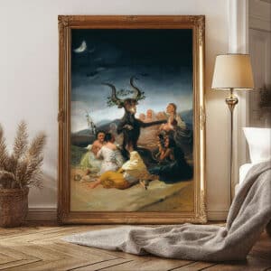 Classic Art Witches Sabbath Fine Art Print - Francisco de Goya Artwork Reproduction for Living Room Art, Perfect Housewarming Gift