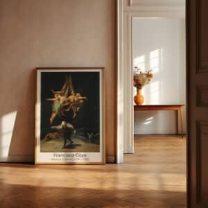 Fine Art Prints, Francisco de Goya Witches in the Air, Romanticism Wall Decor, Spanish Artist Exhibition Poster