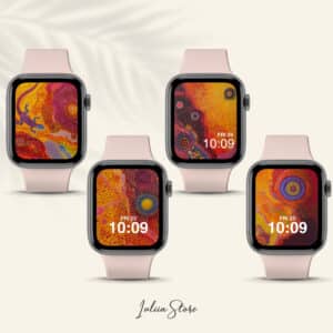 Vibrant Dreamtime Wallpapers Australian Aboriginal iWatch Face, Indigenous Art Screen Saver for Smartwatch, Cultural Wallpaper - photo #1