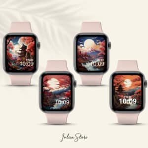 Sakura Landscapes Wallpapers for iWatch, Beautiful Japan Inspired Apple Watch Face Covers, Aesthetic Asian Watch Screen Savers - photo #1