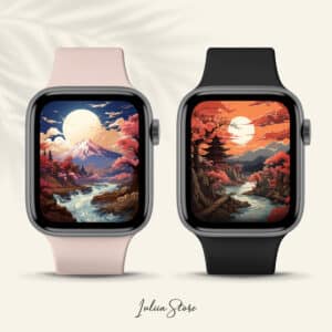 Sakura Landscapes Wallpapers for iWatch, Beautiful Japan Inspired Apple Watch Face Covers, Aesthetic Asian Watch Screen Savers - photo #3