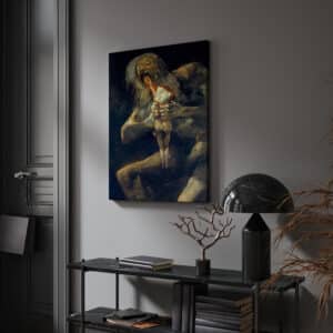 Saturn Devouring One of His Sons Art by Francisco de Goya, Goya Artwork Print on Canvas, Classic Spanish Wall Art, Free Shipping - photo #1