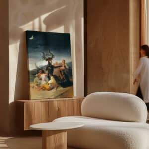 Witches Sabbath Art Canvas, Francisco de Goya Artwork Reproduction, Big Wall Art Canvas for Home Decor