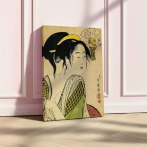 Love for a Farmer's Wife Woodblock Print on Canvas, Stunning Ukiyo-e Art by Kitagawa Utamaro, Ideal for Japanese Edo Era Art Decoration Gift - photo #2