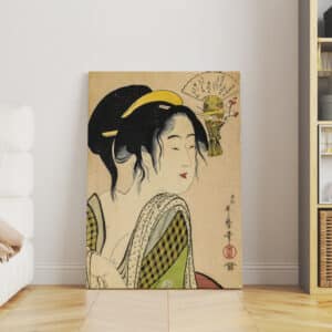 Love for a Farmer's Wife Woodblock Print on Canvas, Stunning Ukiyo-e Art by Kitagawa Utamaro, Ideal for Japanese Edo Era Art Decoration Gift - photo #1