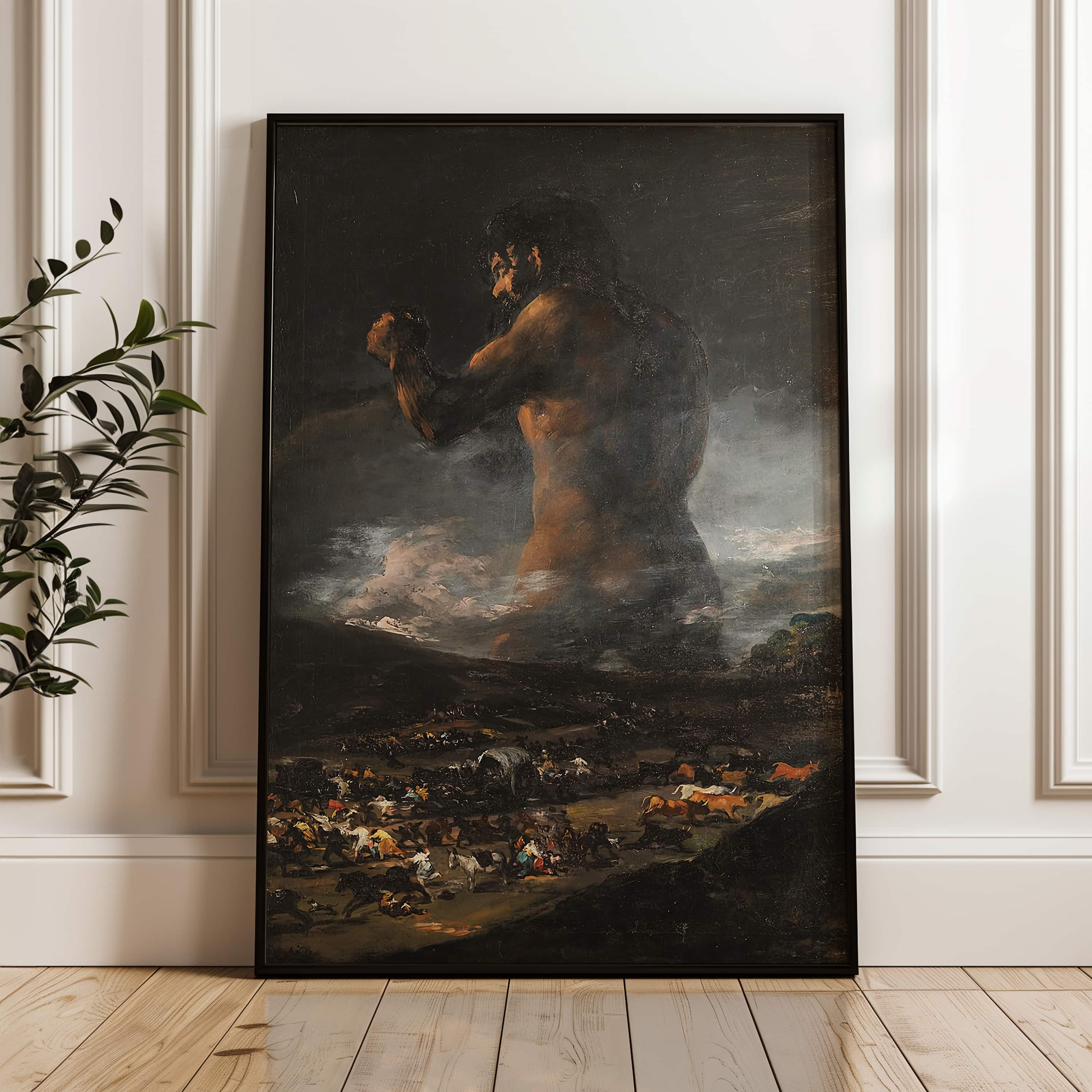 Francisco de Goya The Colossus Art Print, Spanish Romanticism Poster, Famous Painting Art Reproduction, Classic Wall Decor