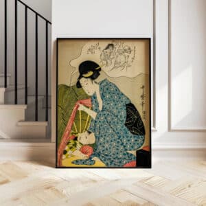 Child's Nightmare of Ghosts Art Poster, Bijin-ga Artwork by Kitagawa Utamaro, Traditional Japanese Woodblock Print, Cultural Home Gift - photo #8