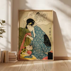 Child's Nightmare of Ghosts Art Poster, Bijin-ga Artwork by Kitagawa Utamaro, Traditional Japanese Woodblock Print, Cultural Home Gift - photo #6