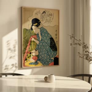 Child's Nightmare of Ghosts Art Poster, Bijin-ga Artwork by Kitagawa Utamaro, Traditional Japanese Woodblock Print, Cultural Home Gift - photo #3