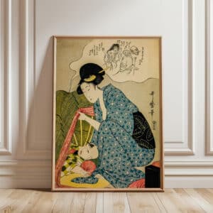 Child's Nightmare of Ghosts Art Poster, Bijin-ga Artwork by Kitagawa Utamaro, Traditional Japanese Woodblock Print, Cultural Home Gift - photo #2