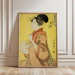 Hinazuru of the Chojiya Ukiyo-e Woodblock Print, Kitagawa Utamaro Artwork, Beautiful Wall Art for Home Decor, Japanese Cultural Gift - photo #6