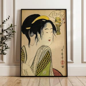 Love for a Farmer's Wife Woodblock Print by Kitagawa Utamaro, Elegant Bijin-ga Poster Artwork, Japanese Home Decor, Great Cultural Art Gift - photo #3