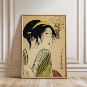 Love for a Farmer's Wife Woodblock Print by Kitagawa Utamaro, Elegant Bijin-ga Poster Artwork, Japanese Home Decor, Great Cultural Art Gift - photo #5