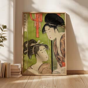 Mosquito Net Woodblock Print by Kitagawa Utamaro, Stunning Ukiyo-e Artwork, Perfect for Edo Period Japanese Art Lovers and Cultural Gifts - photo #5