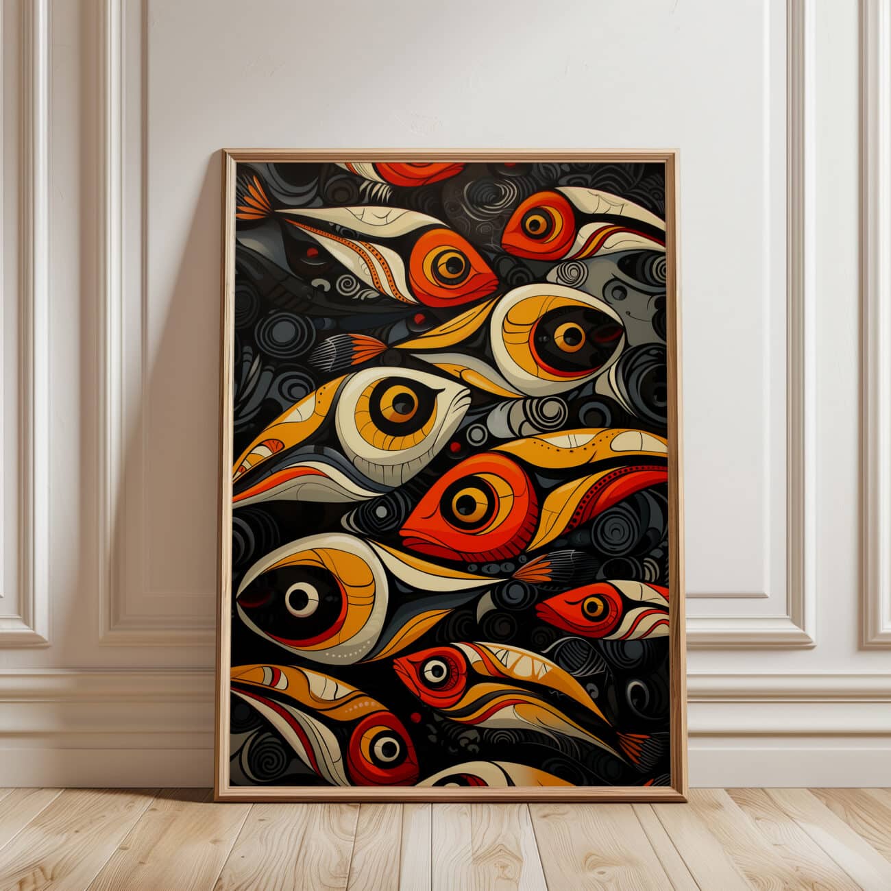 Salmon Fish Wall Art – Canadian Aboriginal Style