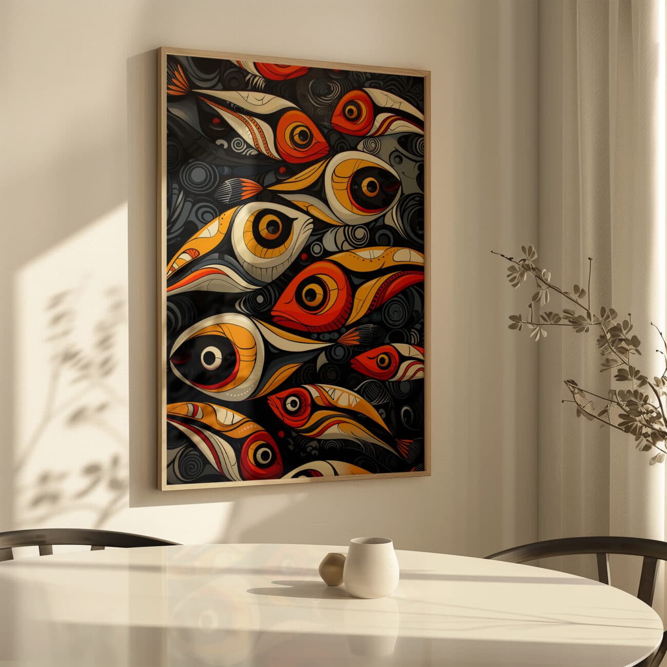Salmon Fish Wall Art – Canadian Aboriginal Style