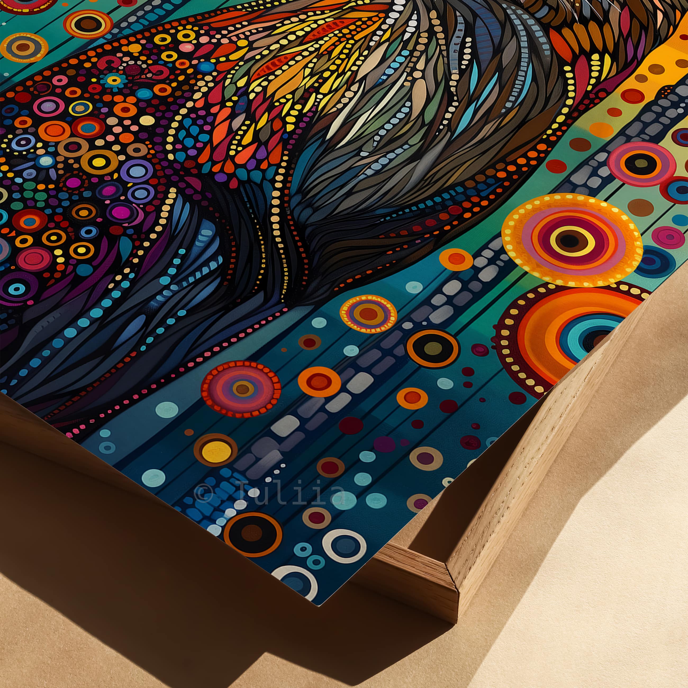 Colorful Beaver Print Inspired by Indigenous Art, Vibrant Animal Canadian Aboriginal & Inuit Artwork for Unique Home Decor, Housewarming Gift - photo #1