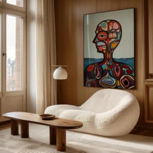 Contemporary Canadian Aboriginal-Inspired Print, Eye-Catching Indigenous Artwork for Living Spaces, Perfect for Home Decor or Housewarming Gift - photo #3