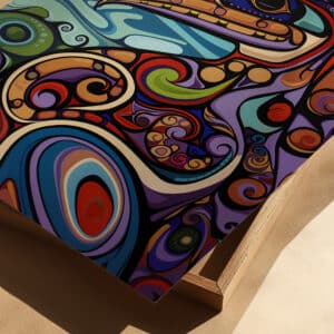Eagle First Nations Style Wall Art, Vibrant Aboriginal Canadian and Indigenous Inspired Print for Unique Home Decor, Perfect Housewarming Gift - photo #1