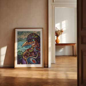 Eagle First Nations Style Wall Art, Vibrant Aboriginal Canadian and Indigenous Inspired Print for Unique Home Decor, Perfect Housewarming Gift - photo #8
