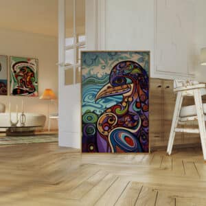 Eagle First Nations Style Wall Art, Vibrant Aboriginal Canadian and Indigenous Inspired Print for Unique Home Decor, Perfect Housewarming Gift - photo #7