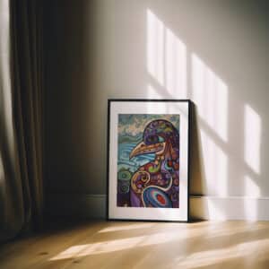 Eagle First Nations Style Wall Art, Vibrant Aboriginal Canadian and Indigenous Inspired Print for Unique Home Decor, Perfect Housewarming Gift - photo #3